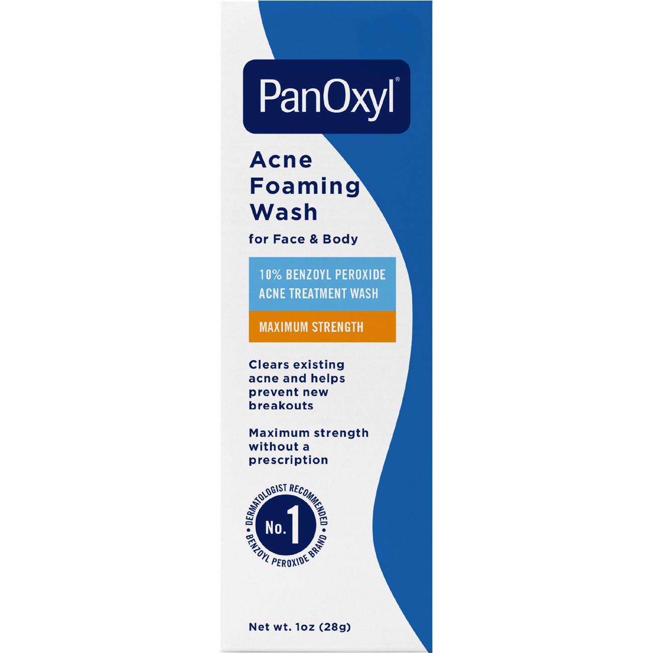 PanOxyl Acne Foaming Wash Maximum Strength 10% Benzoyl Peroxide