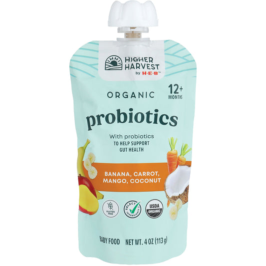 Higher Harvest by H-E-B Organic Probiotics Baby Food - Banana Carrot Mango & Coconut