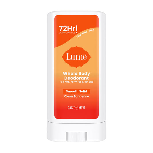 Lume Travel Size Whole Body Aluminum Free Women's Deodorant Solid - Clean Tangerine