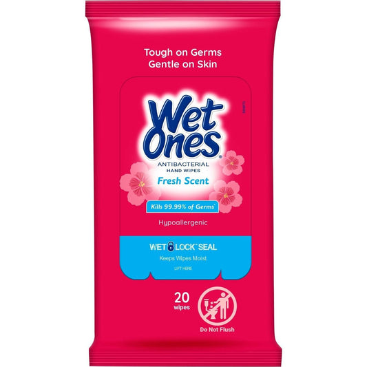 Wet Ones Travel Size Antibacterial Hand Wipes - Fresh Scent