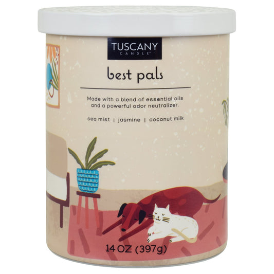 Tuscany Candle Best Pals Pet Odor Eliminator Candle - Jasmine Scent