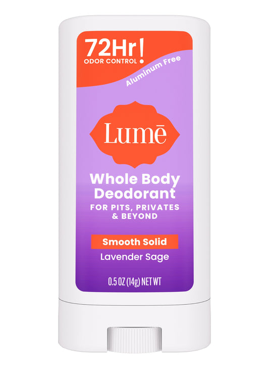 Lume Travel Size Whole Body Aluminum Free Women's Deodorant Solid - Lavender Sage