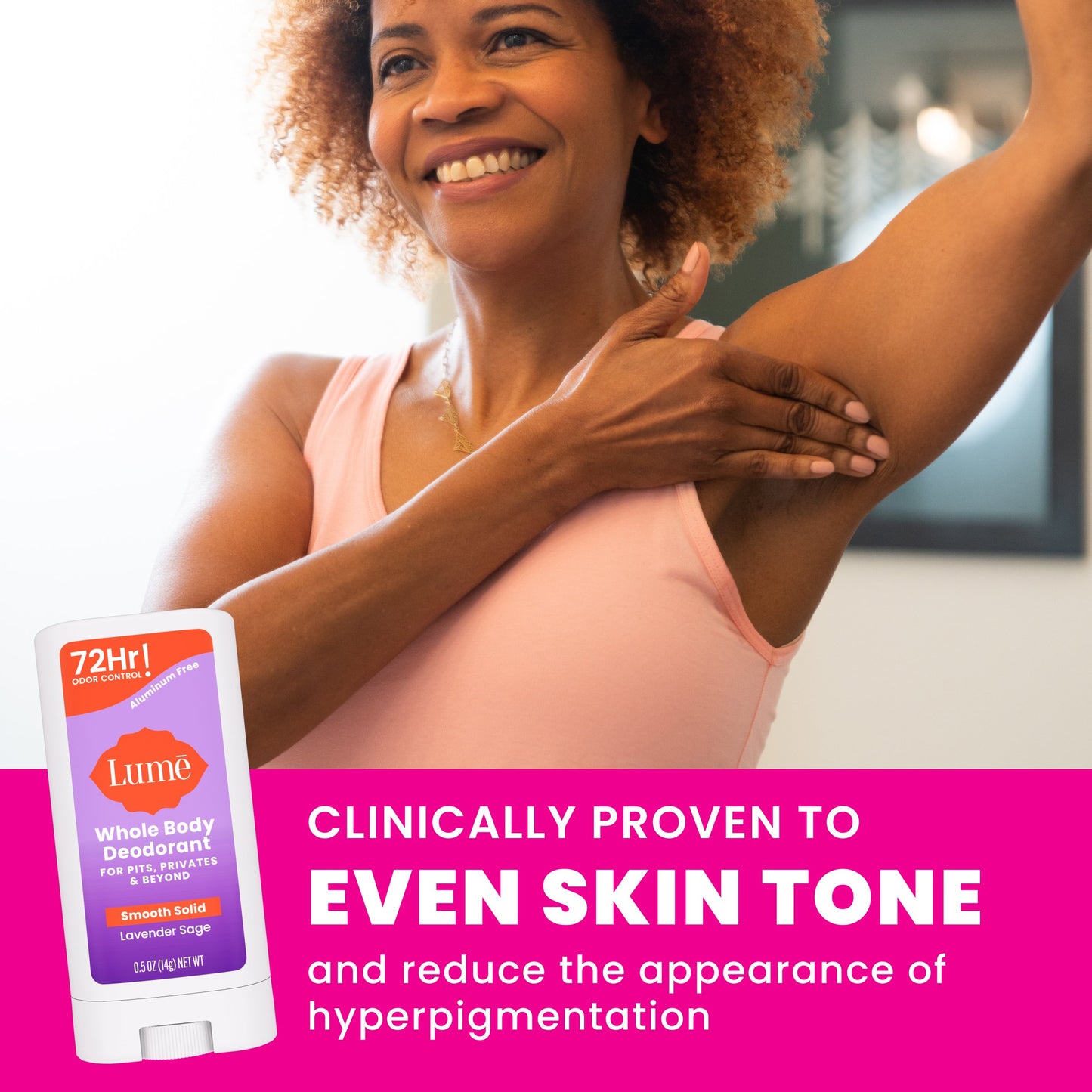 Lume Travel Size Whole Body Aluminum Free Women's Deodorant Solid - Lavender Sage