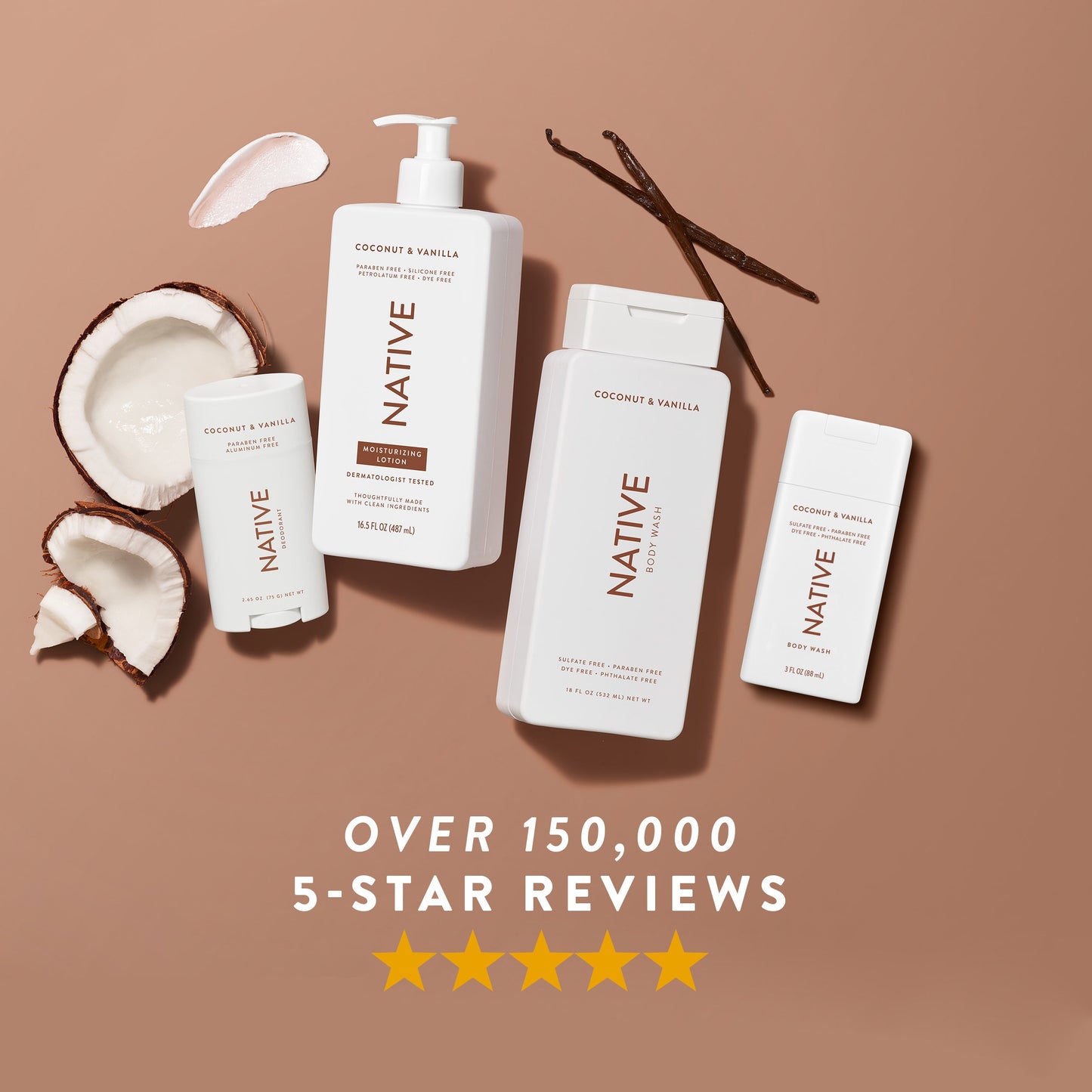 Native Travel Size Body Wash - Coconut & Vanilla