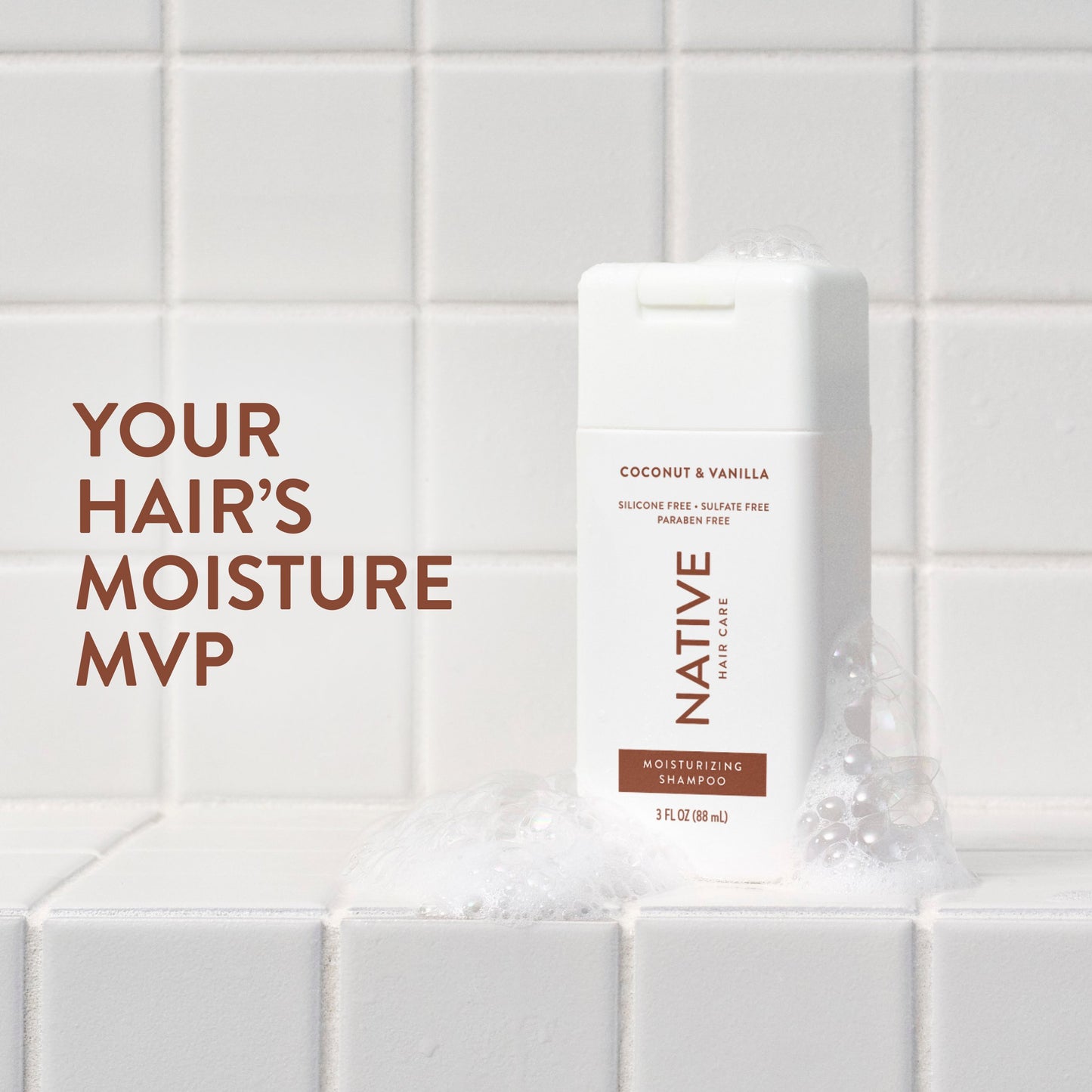 Native Travel Size Moisturizing Shampoo - Coconut & Vanilla