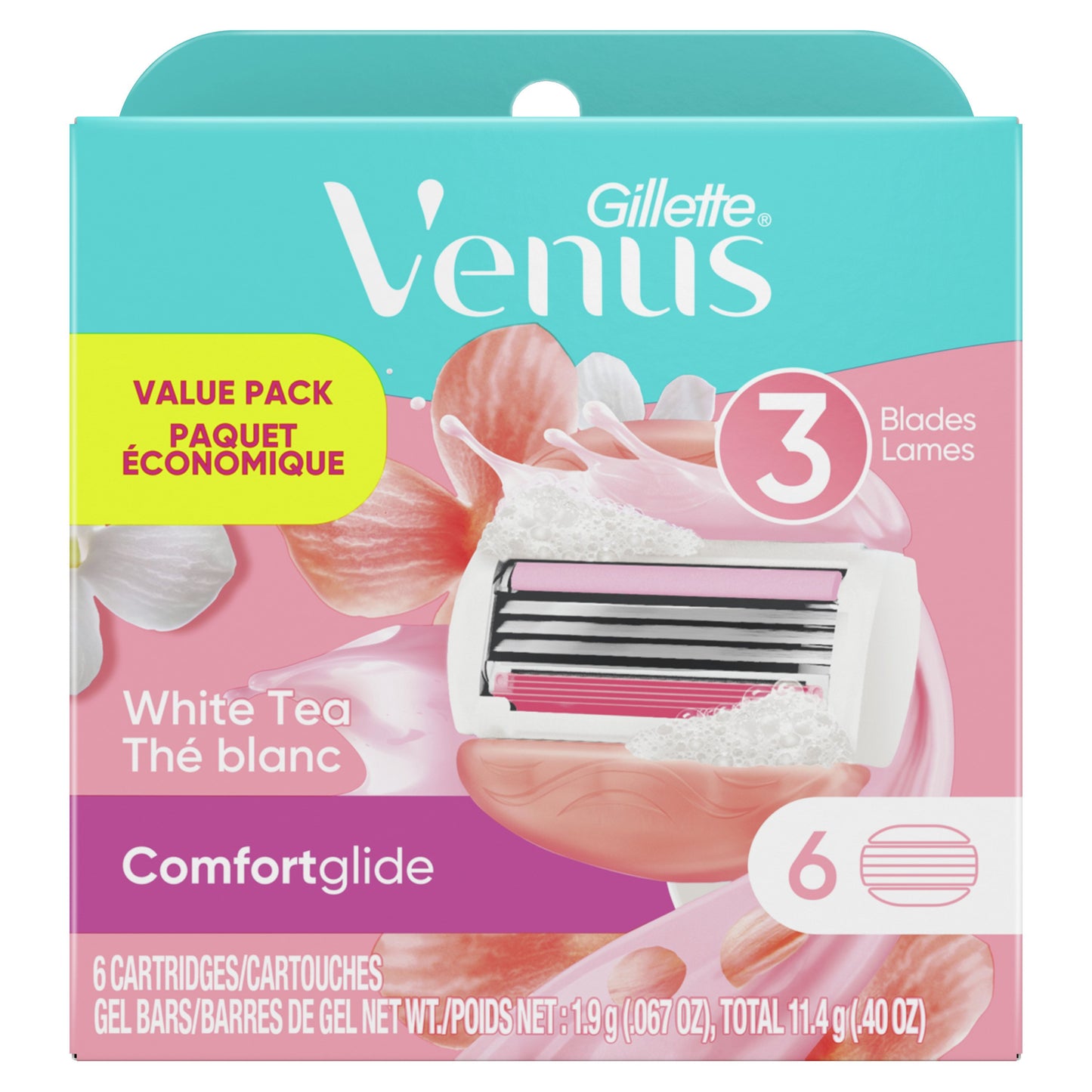Gillette Venus Comfortglide White Tea Cartridges