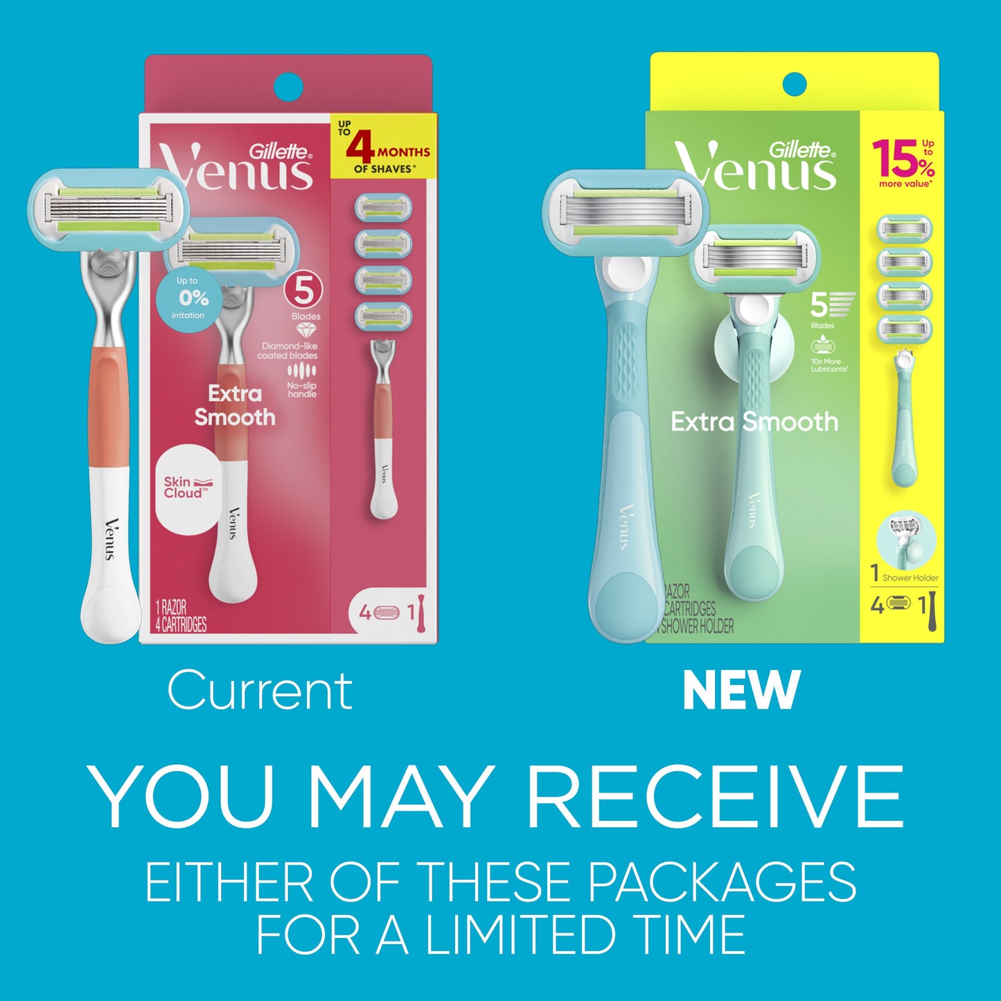 Gillette Venus Extra Smooth Razor Value Pack