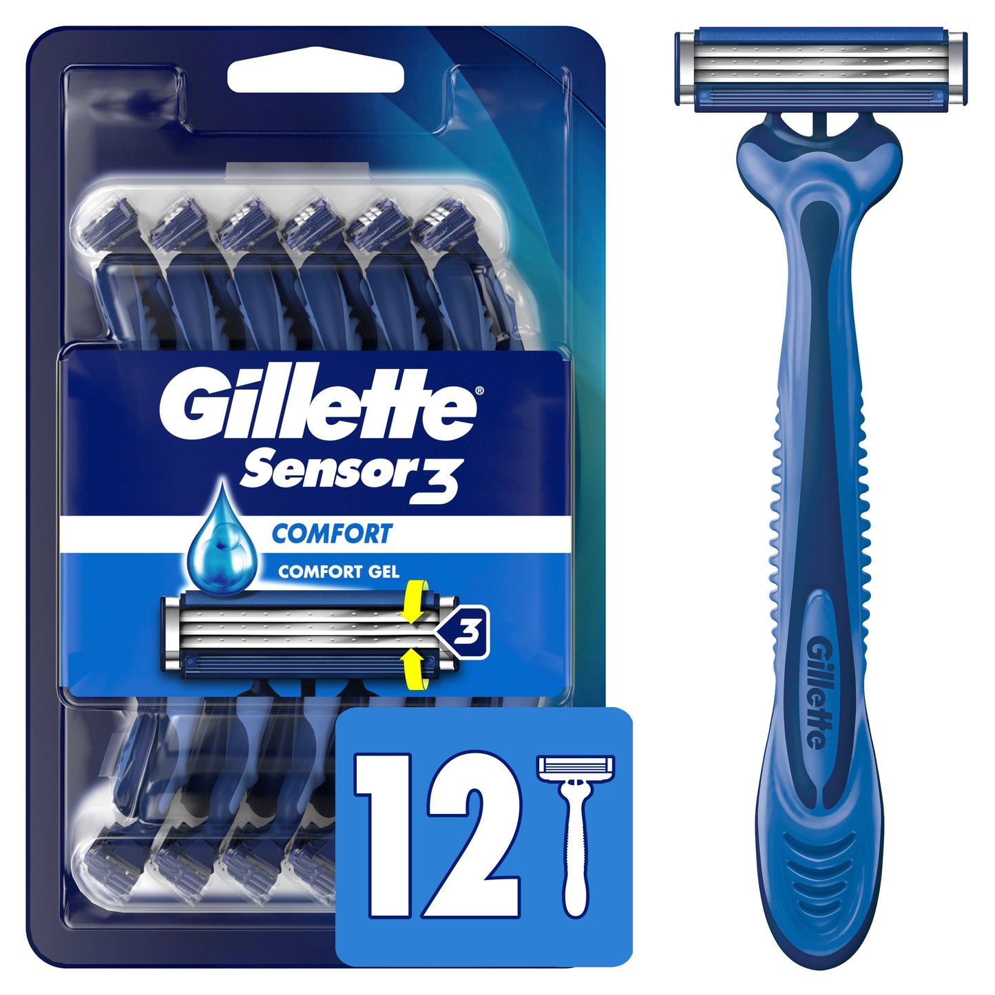 Gillette Sensor 3 Comfort Disposable Razors