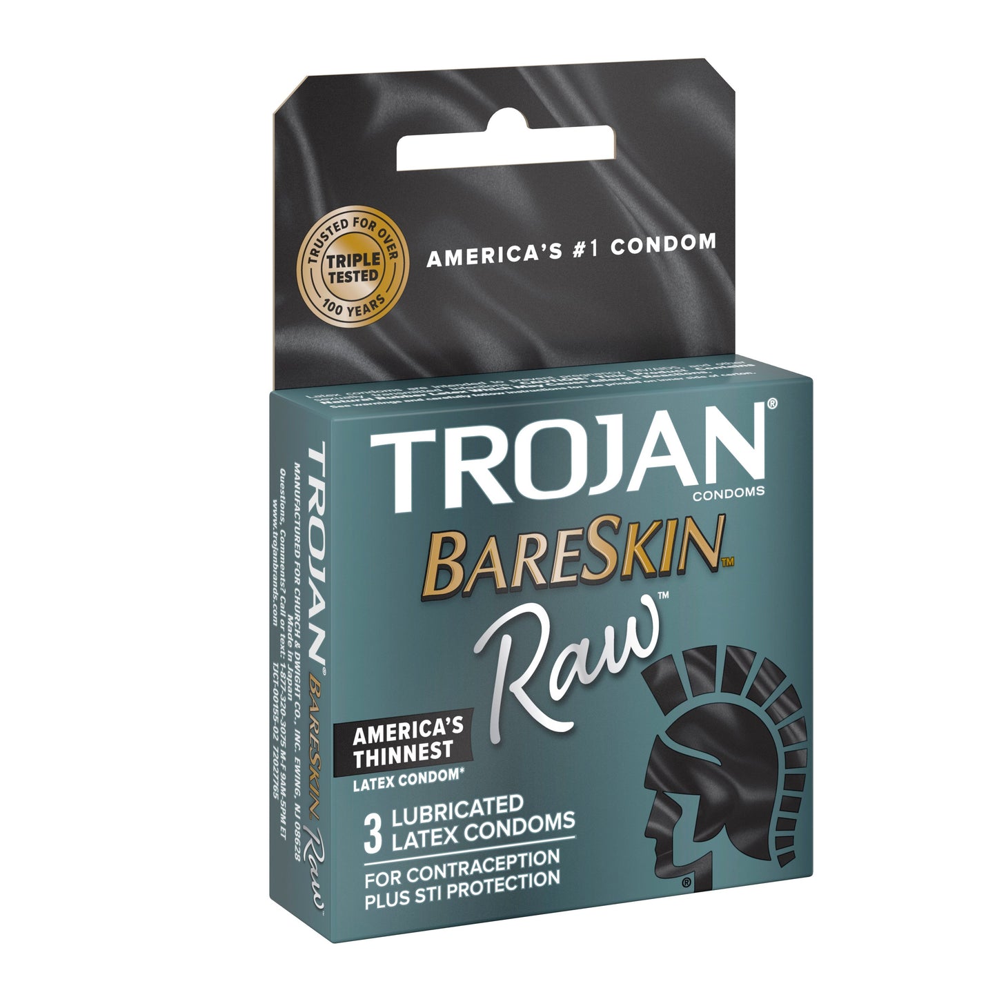 Trojan Bareskin Raw Lubricated Latex Condoms