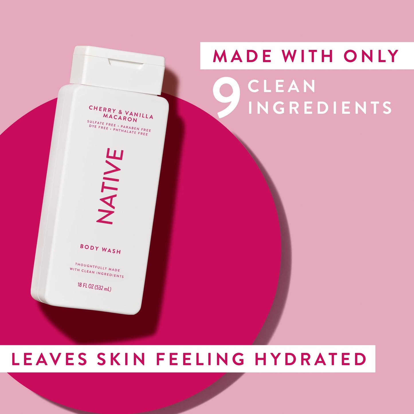 Native Body Wash - Cherry & Vanilla Macaron