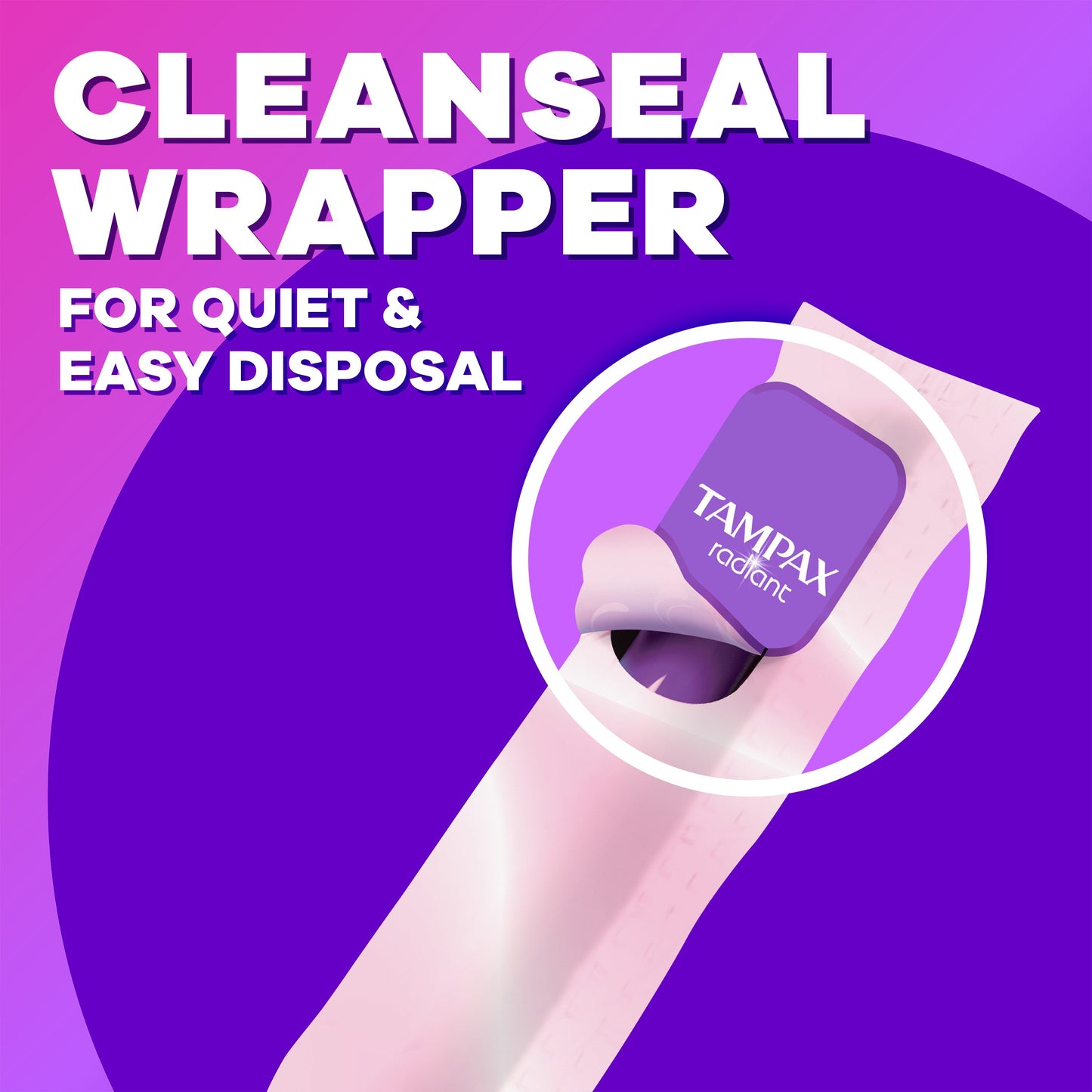 Tampax Radiant Pocket Tampons - Regular/Super