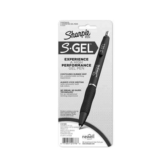 Sharpie S-Gel White 0.7mm Gel Pens - Assorted Ink