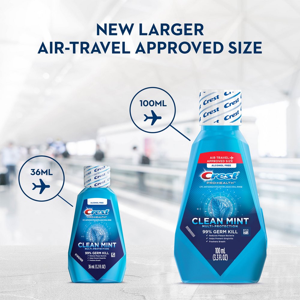 Crest Travel Size Pro Health Multi Protection Mouthwash - Clean Mint