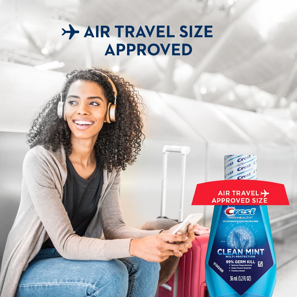Crest Travel Size Pro Health Multi Protection Mouthwash - Clean Mint