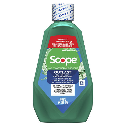 Crest Travel Size Scope Outlast Mouthwash - Fresh Mint