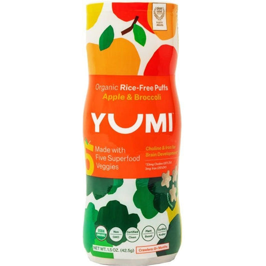 Yumi Organic Rice-Free Puffs - Apple & Broccoli