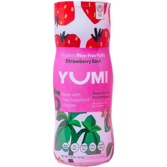 Yumi Organic Strawberry Basil Rice-Free Puffs