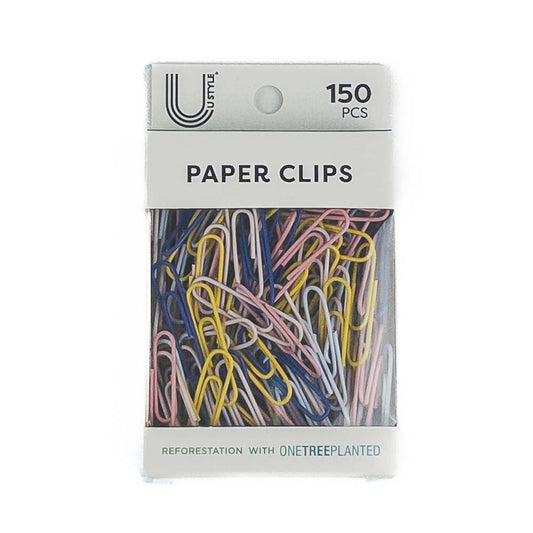 U Style Medium Paper Clips - Assorted Colors