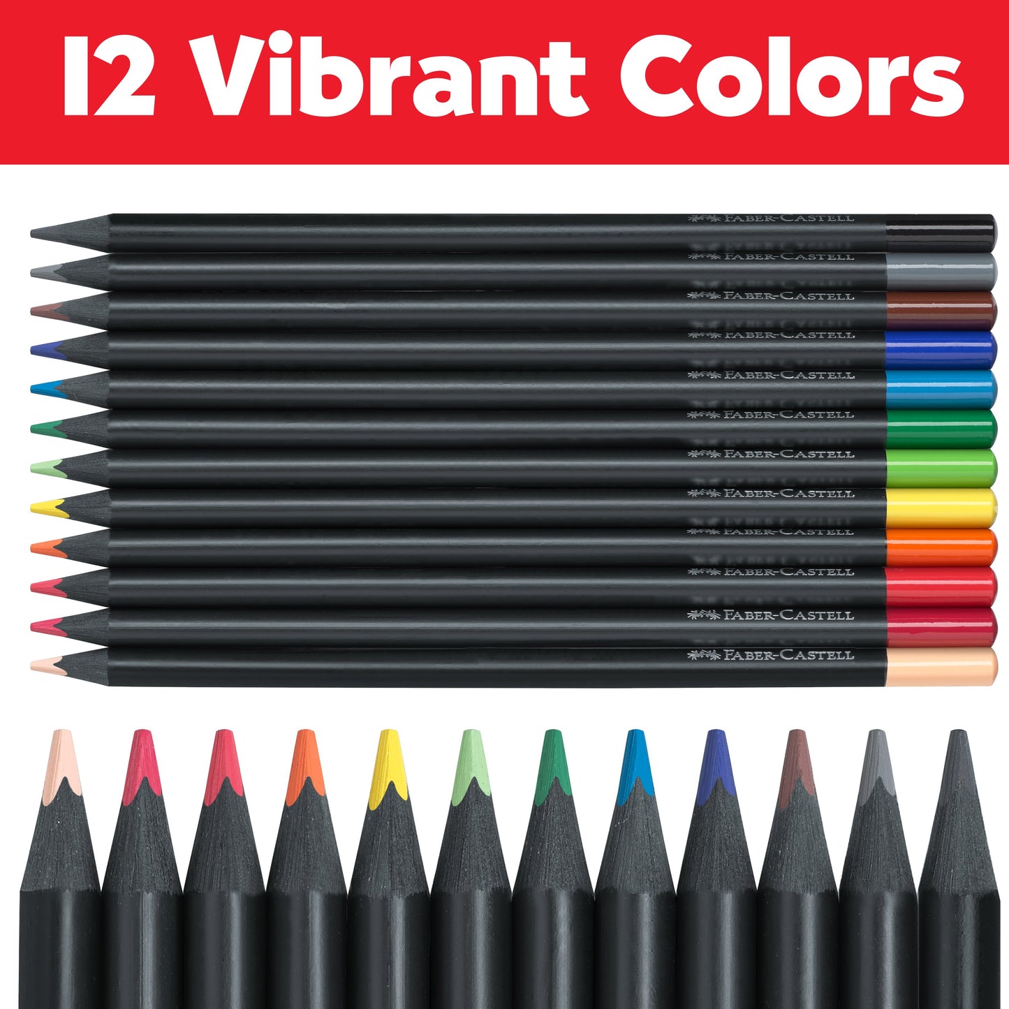 Faber-Castell Black Edition Color Pencils - Neon & Pastel