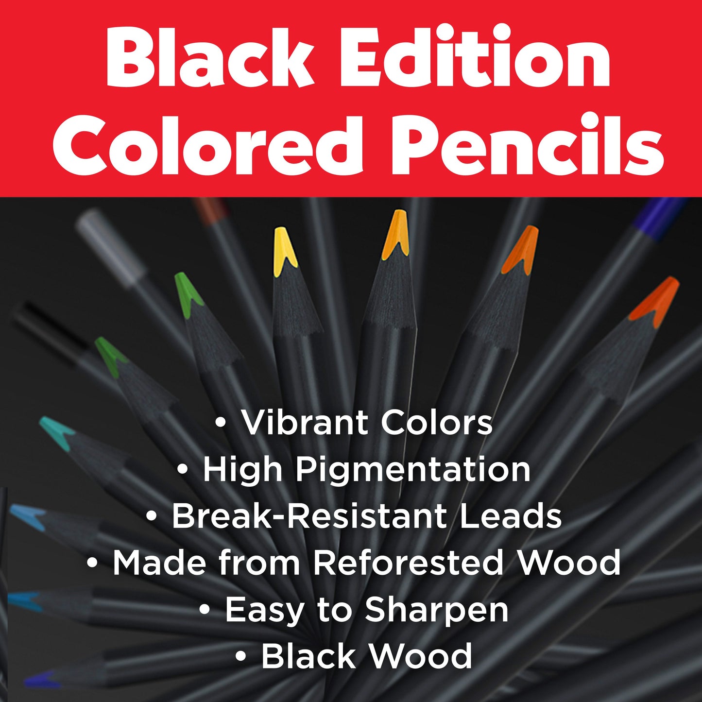 Faber-Castell Black Edition Color Pencils - Neon & Pastel