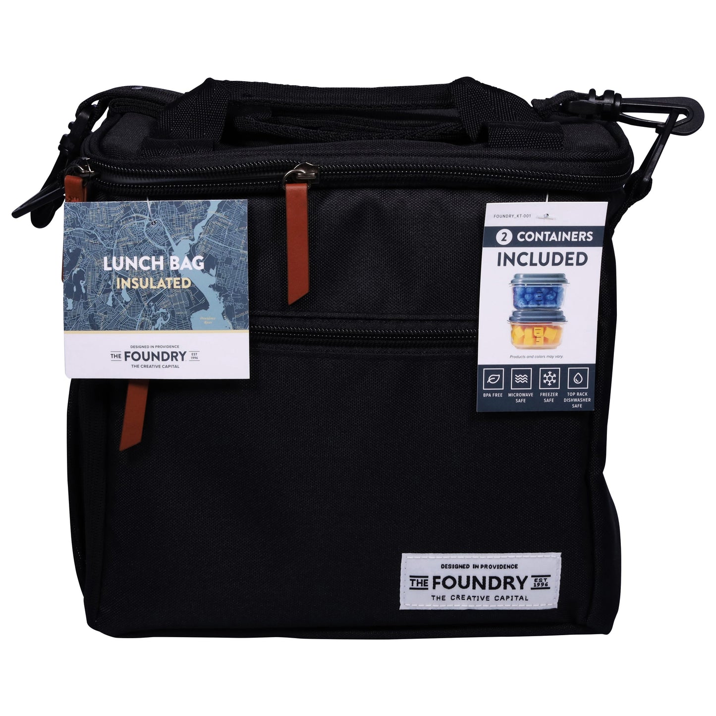 Fit + Fresh Foundry Lunch Bag Kit - Black