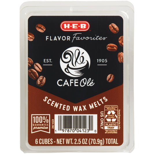 H-E-B Flavor Favorites CAFE Olé Coffee Scented Wax Melts