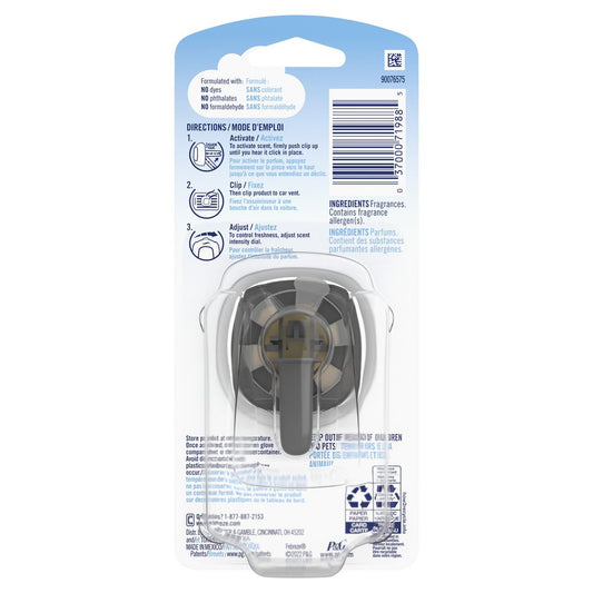 Febreze Auto Vent Clip Air Freshener - Evening Woods