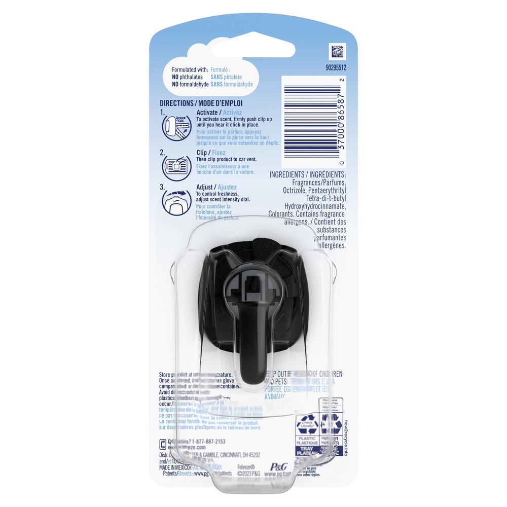 Febreze Auto Vent Clip Air Freshener - Gain Original