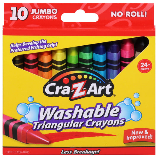 Cra-Z-Art Jumbo Washable Triangular Crayons