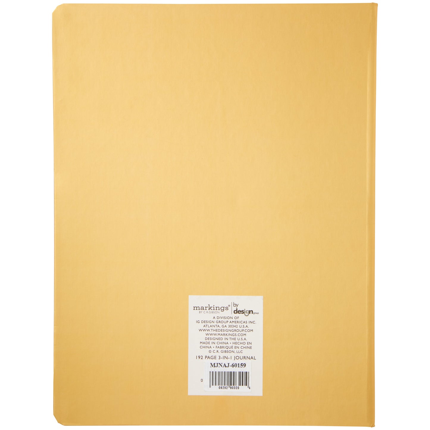 C.R. Gibson 3-in-1 Interior Journal - Gold