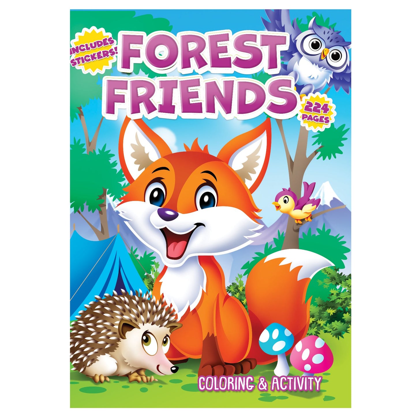 CrownJewlz Forest Friends Coloring & Activity Book