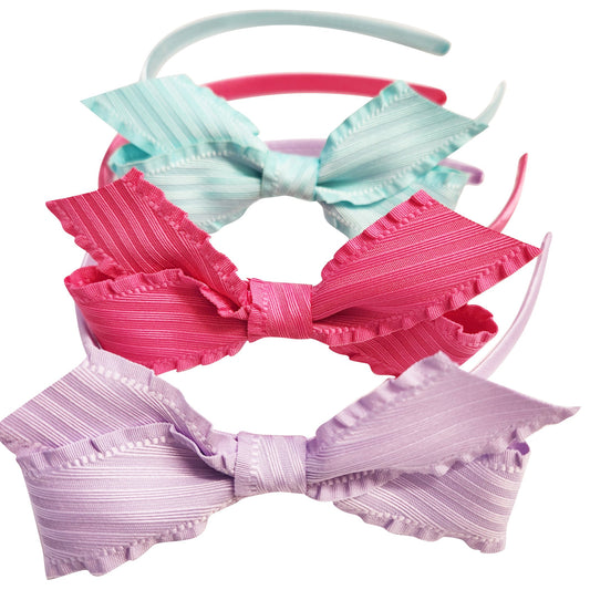 Trend Zone Ribbon Bow Hair Headbands - Assorted