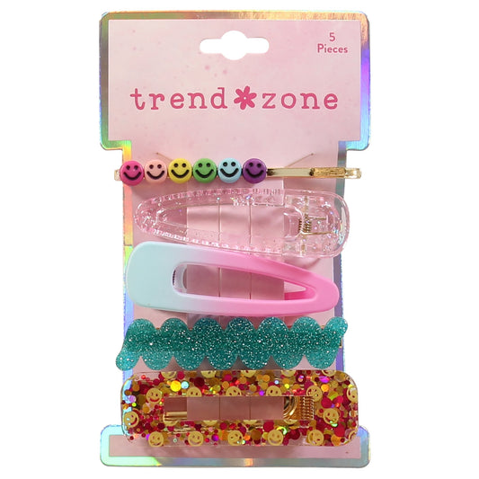 Trend Zone Assorted Shape & Finish Bobby & Salon Hair Clips