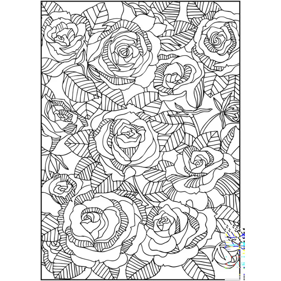 Cra-Z-Art Timeless Creations Fabulous Florals Coloring Book