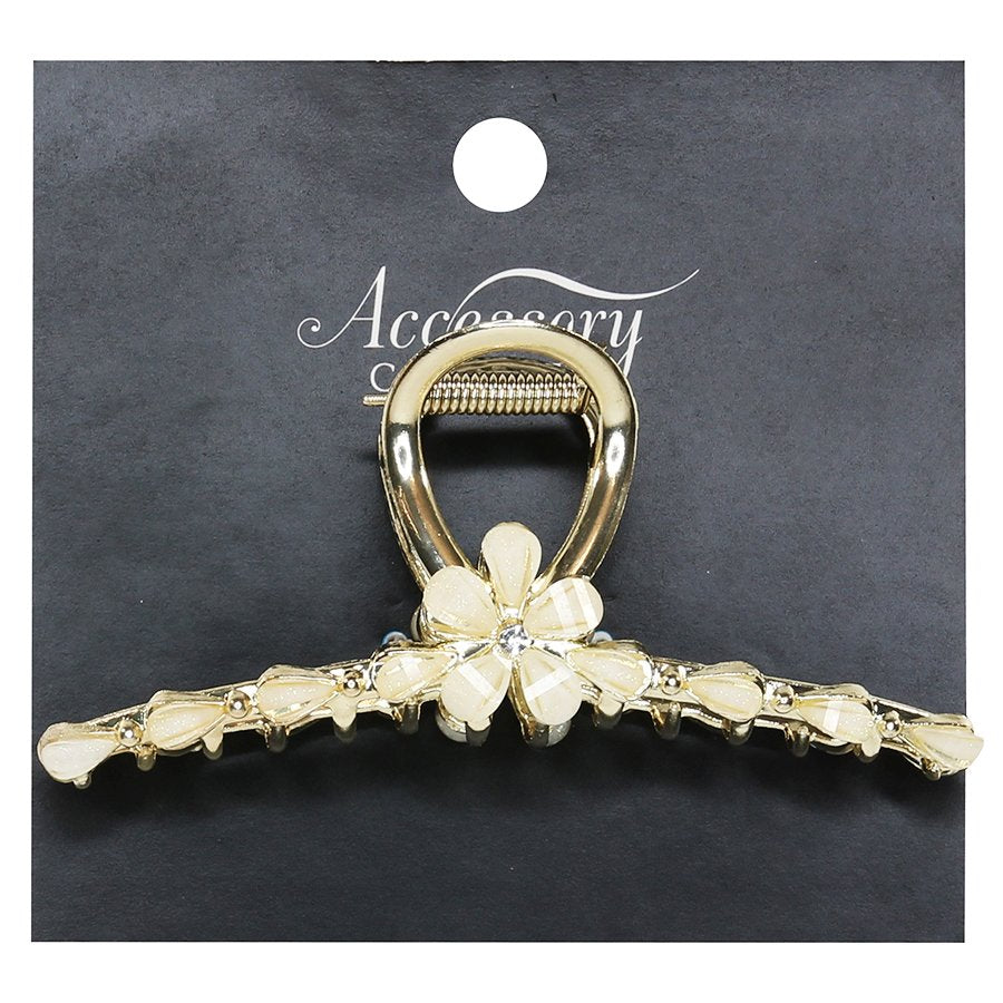 Accessory Choice Flower Metal Loop Claw Clip