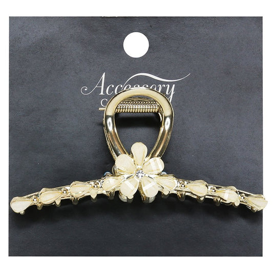 Accessory Choice Flower Metal Loop Claw Clip