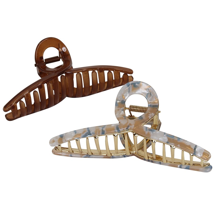 Accessory Choice Marble & Solid Claw Clips