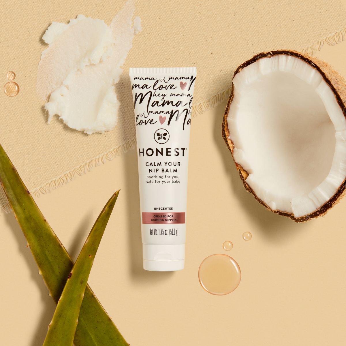 The Honest Company Honest Mama Calm Your Nip Balm - Unscented
