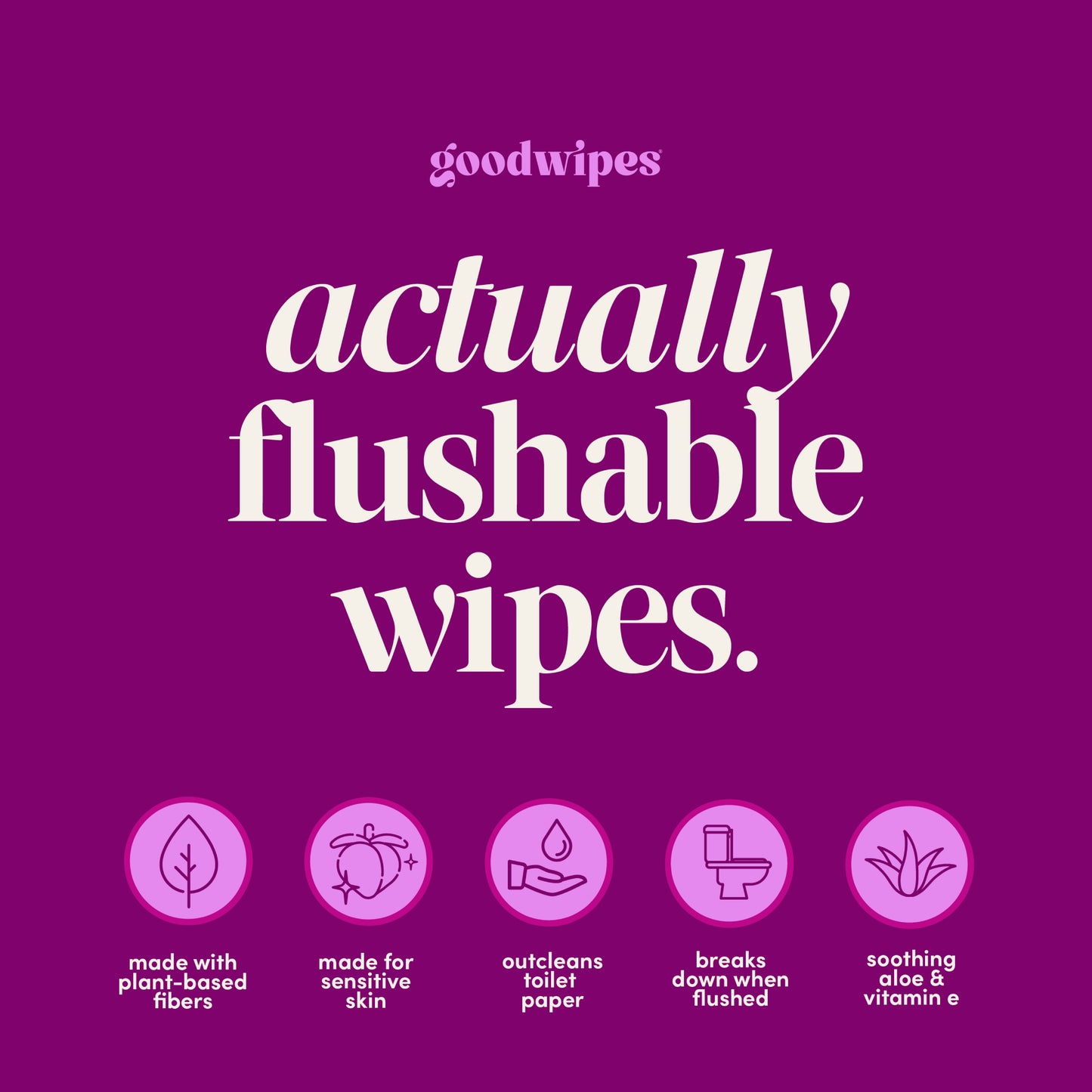 Goodwipes goodwipes XL Flushable Wipes - Rosewater 3 pk