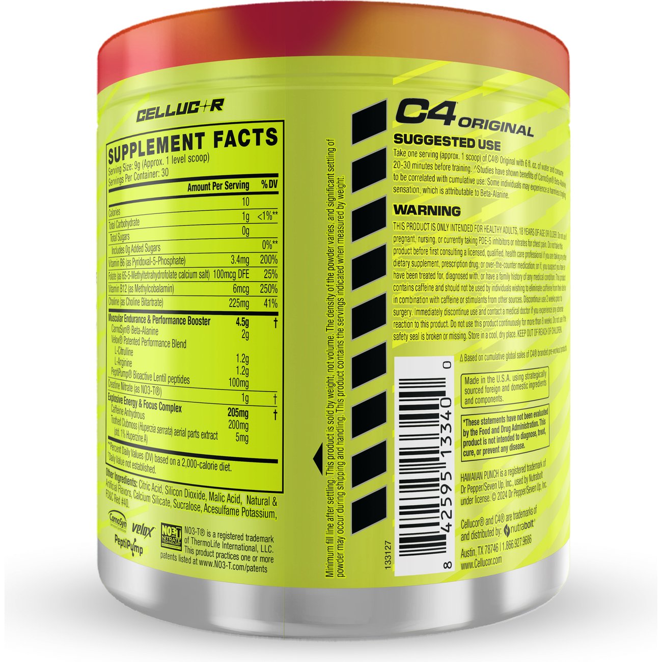 C4 Original Pre-Workout - Hawaiian Punch Fruit Juicy Red