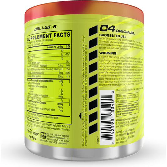 C4 Original Pre-Workout - Hawaiian Punch Fruit Juicy Red