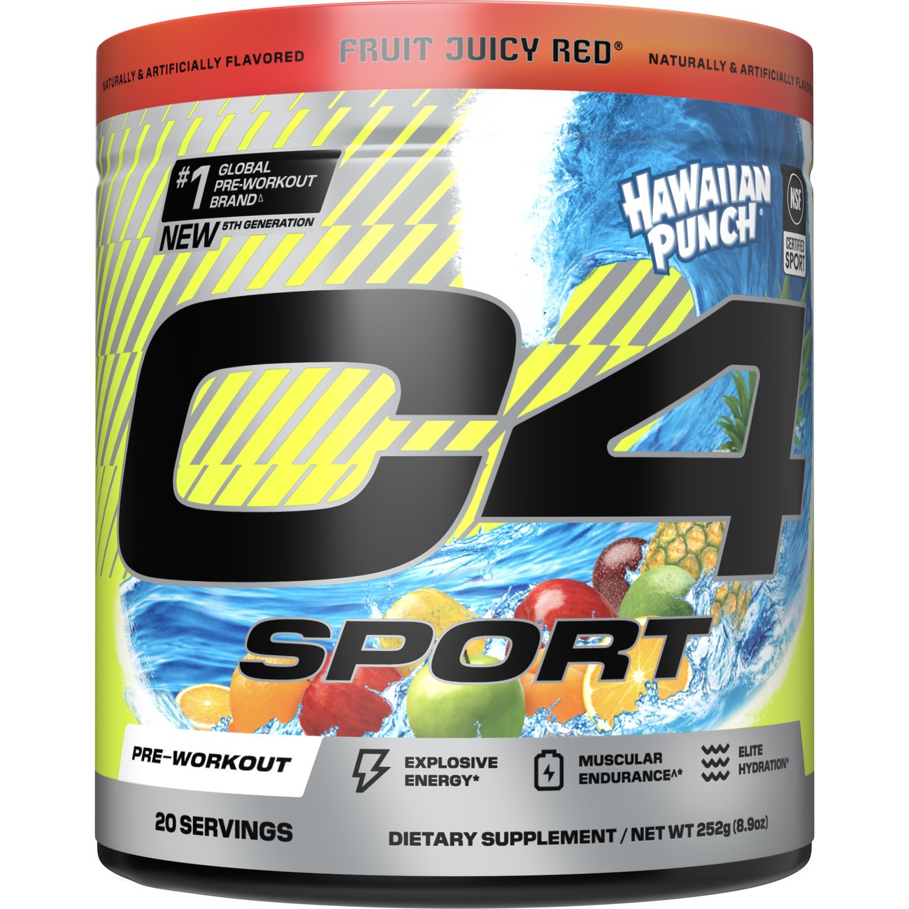 C4 Sport Pre-Workout - Hawaiian Punch Fruit Juicy Red