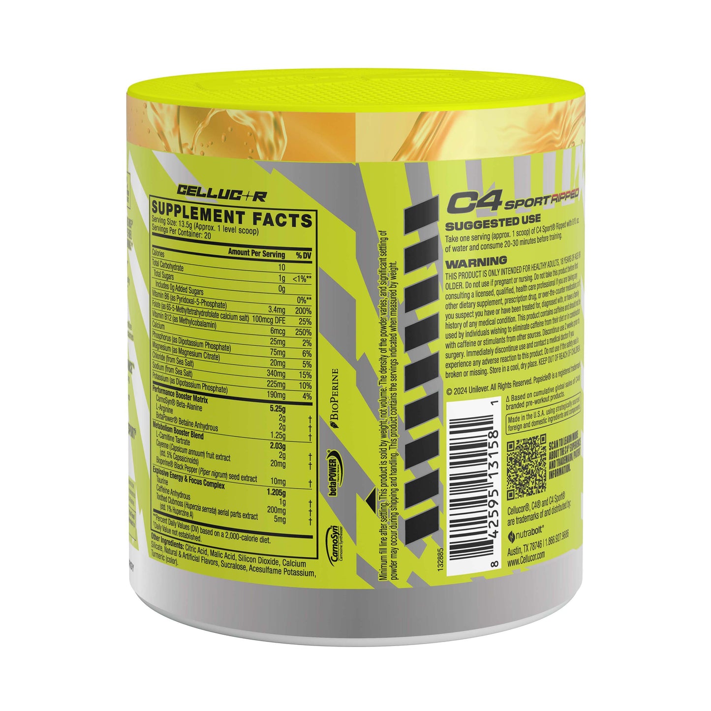 C4 Sport Ripped Pre-Workout - Hawaiian Pineapple