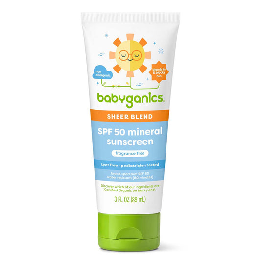 Babyganics Sheer Blend SPF 50 Mineral Sunscreen - Fragrance Free
