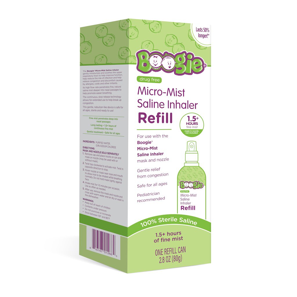 Boogie Wipes Micro-Mist Saline Inhaler Refill