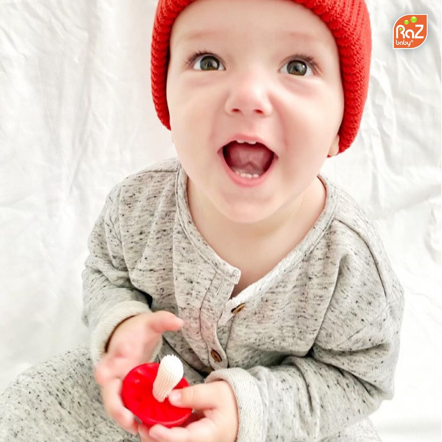 Razbaby Chompy Teether Mushrooms