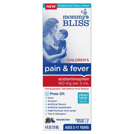 Mommy's Bliss Children's Pain And Fever Reducer - Yummy Berry