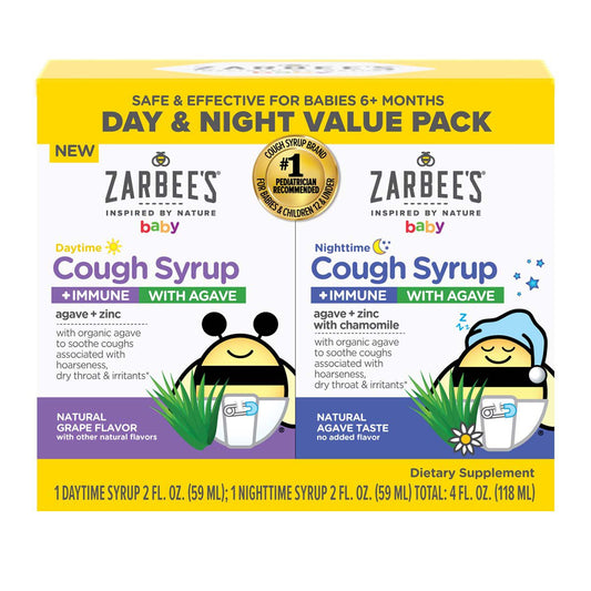 Zarbee's Baby Day & Night Cough Syrup + Immune, Value Pack