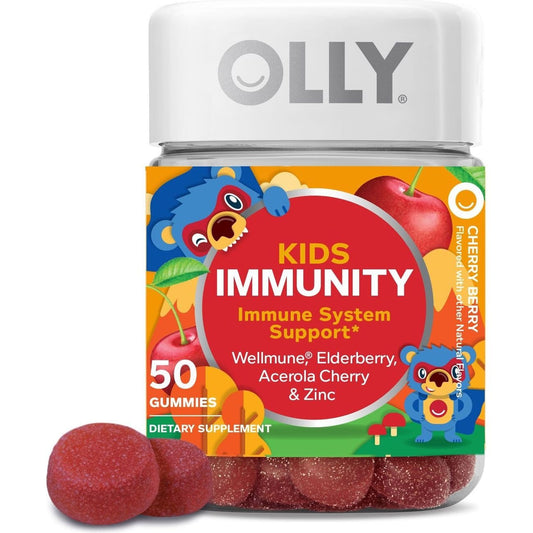 OLLY Kids Elderberry Immunity Gummies - Cherry Berry