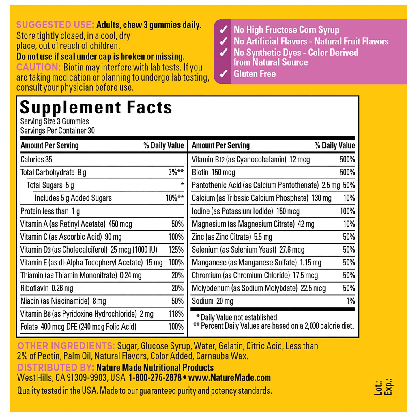 Nature Made Advance Multi For Her Gummies - Tropical Fruit
